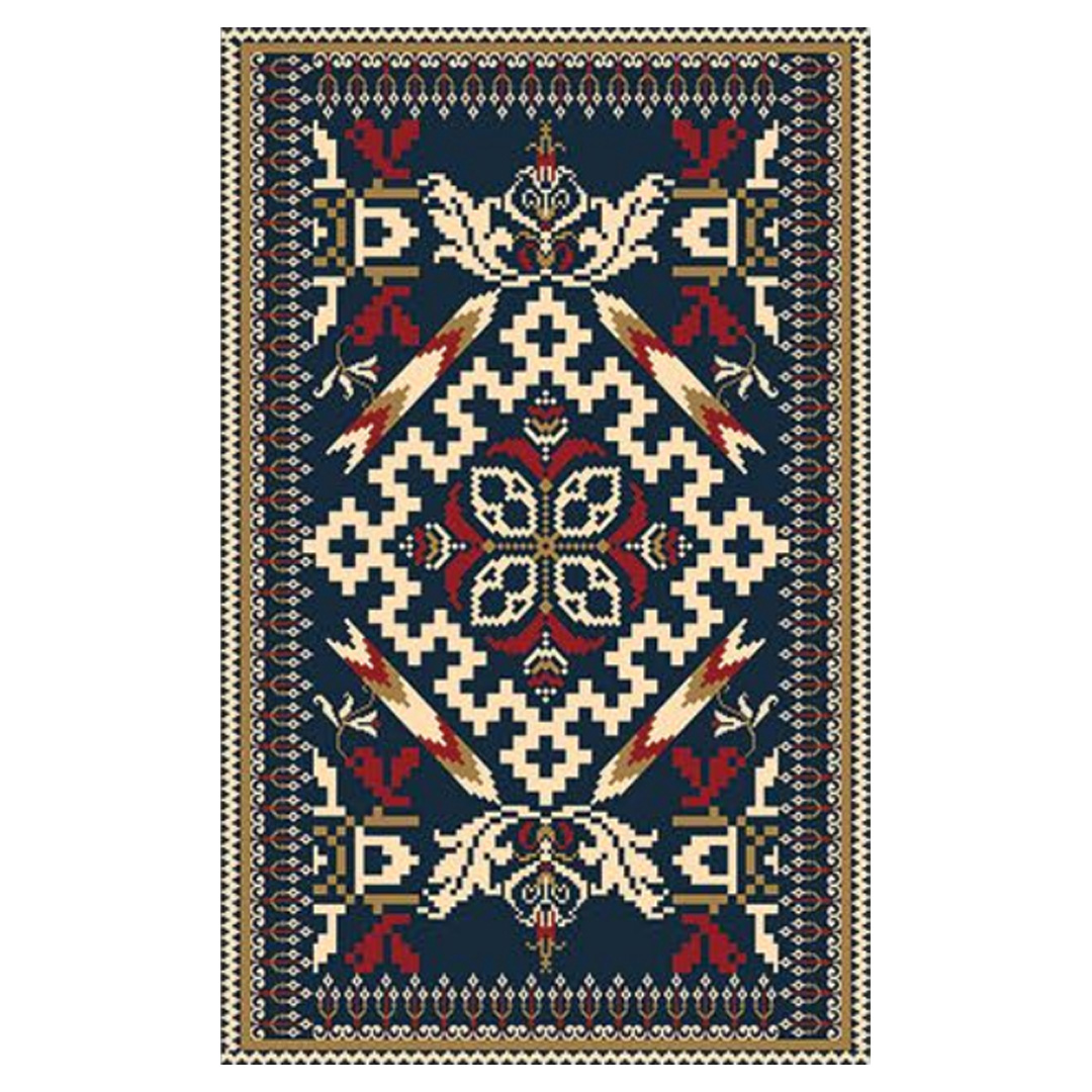 فرش مخمل نادی طرح سنتی کد o171