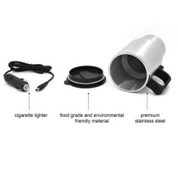 ماگ و فلاسک فندکی تمام استیل خودرو