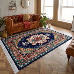 فرش مخمل نادی طرح سنتی کد o128