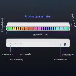 رقص نور اکولایزر حساس به صدا مدل RGB LED